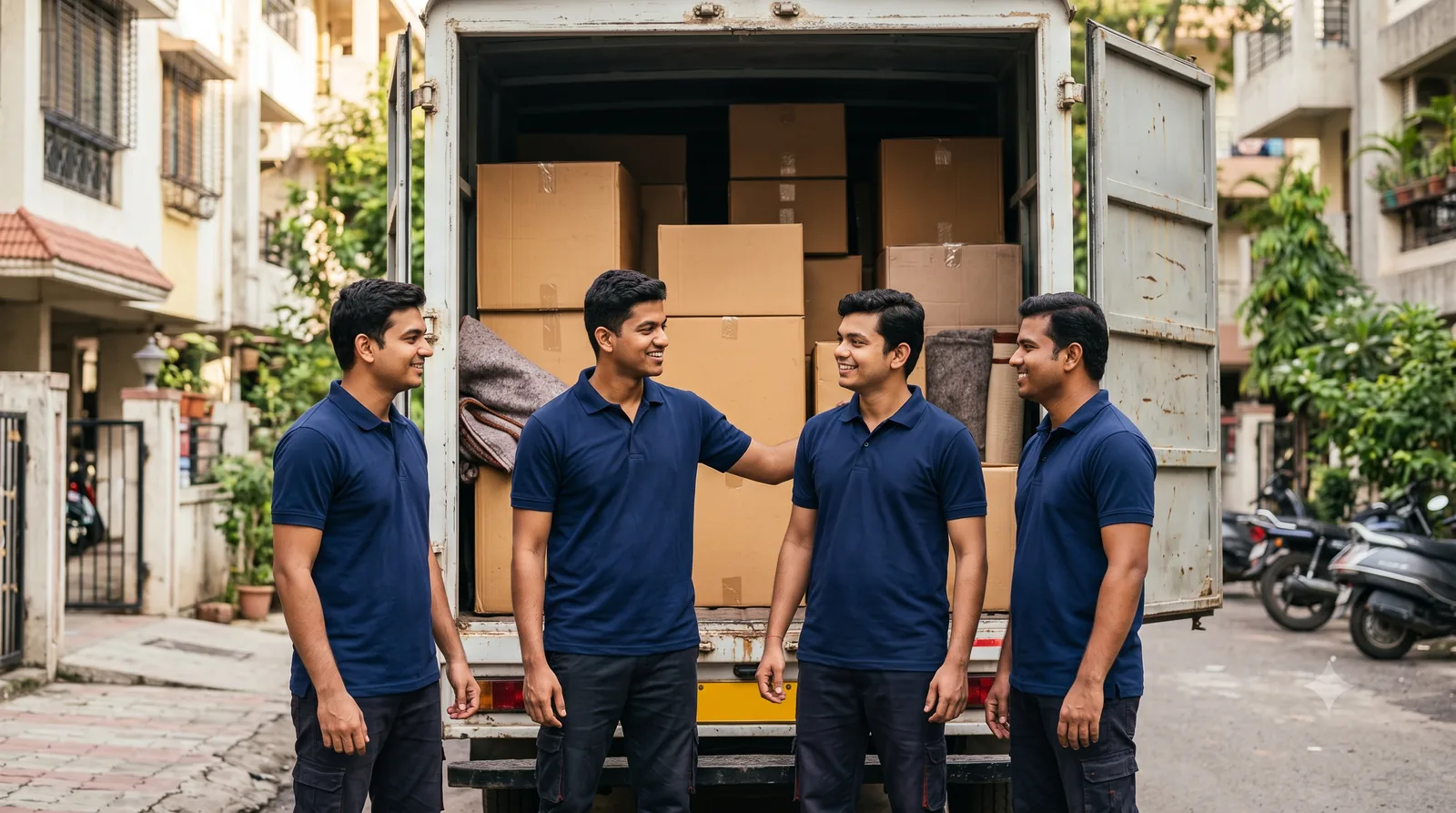 MyEasySpace moving crew loading boxes into a truck